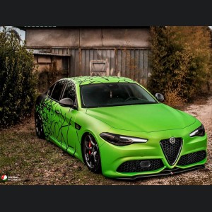 Alfa Romeo Giulia Front Spoiler - Carbon Fiber - Italia Style - Stile Italia - Sport/ Ti/ Veloce - V3